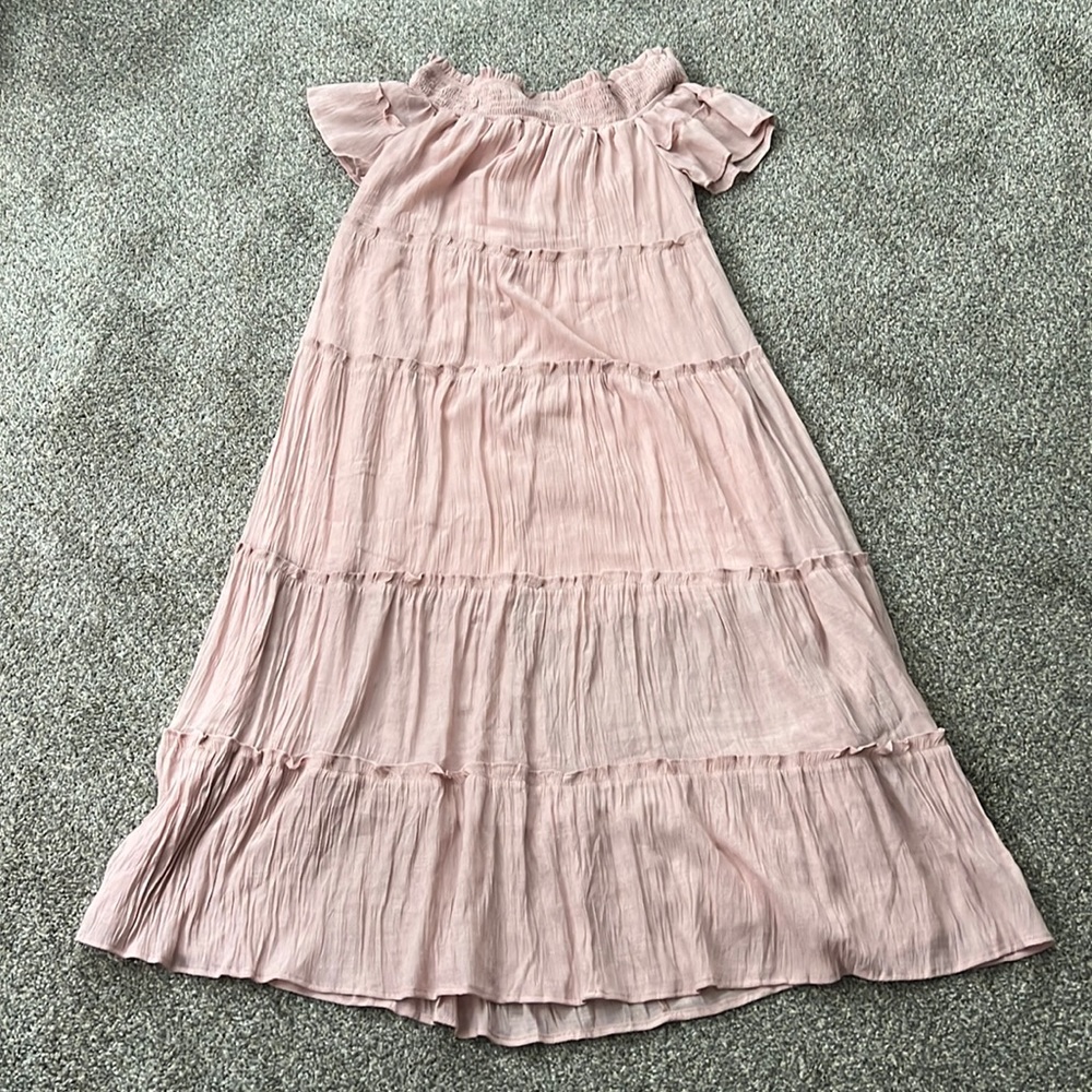 Pinkblush, Midi Dress, Short Sleeve, Pink, Size M